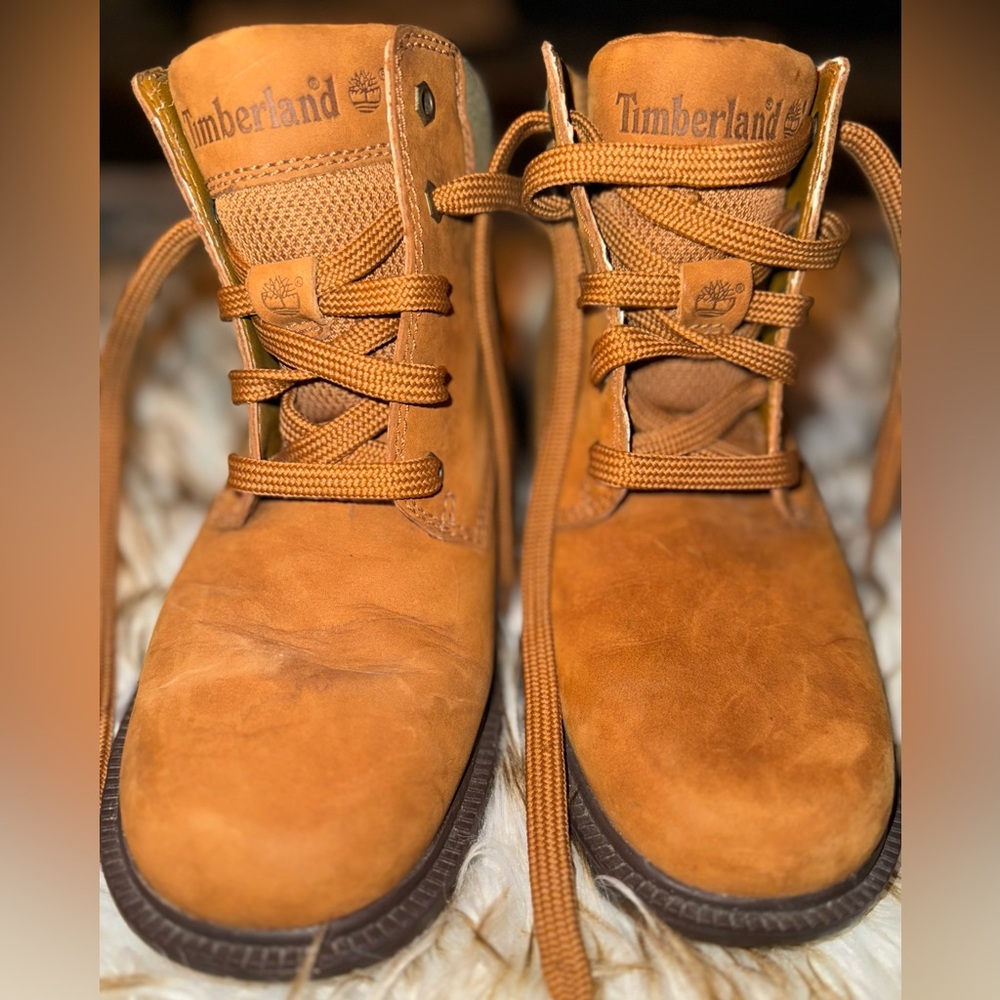 Timberland Brown Leather Lace-Up Boots